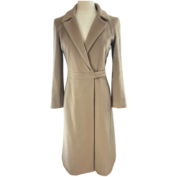 Chaiken Jackets & Blazers - Vintage Chaiken Wool Tan/Camel Maxi Modern Classic Style Coat Size 2